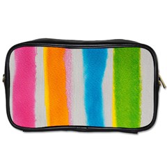 Watercolors Stripes             Toiletries Bag (two Sides) by LalyLauraFLM