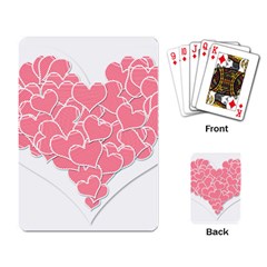 Heart Stripes Symbol Striped Playing Card by Nexatart