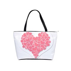 Heart Stripes Symbol Striped Shoulder Handbags by Nexatart