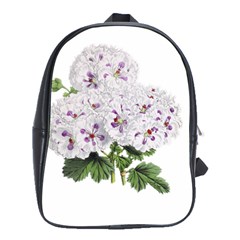 Flower Plant Blossom Bloom Vintage School Bags(large)  by Nexatart