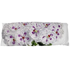 Flower Plant Blossom Bloom Vintage Body Pillow Case Dakimakura (two Sides) by Nexatart