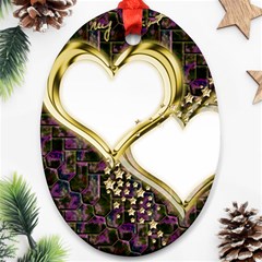 Lover Romantic Couple Apart Ornament (oval)