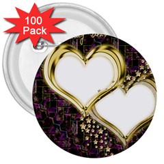 Lover Romantic Couple Apart 3  Buttons (100 Pack)  by Nexatart