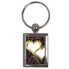 Lover Romantic Couple Apart Key Chains (rectangle)  by Nexatart