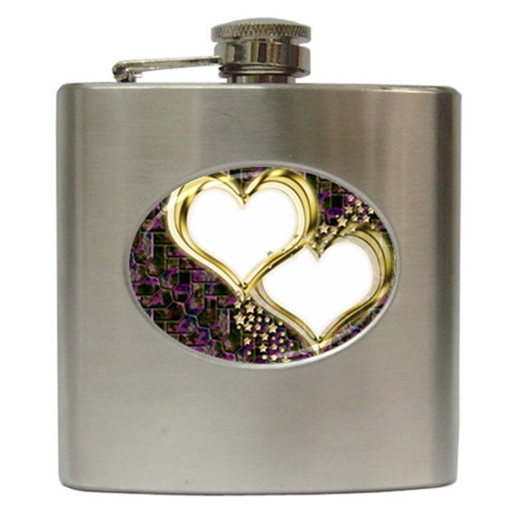 Lover Romantic Couple Apart Hip Flask (6 oz)