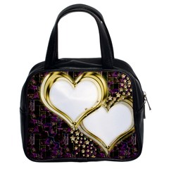 Lover Romantic Couple Apart Classic Handbags (2 Sides) by Nexatart