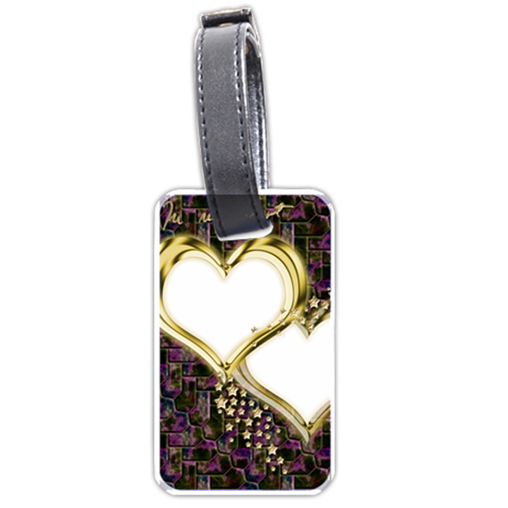 Lover Romantic Couple Apart Luggage Tags (One Side) 