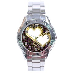 Lover Romantic Couple Apart Stainless Steel Analogue Watch by Nexatart