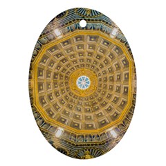 Arches Architecture Cathedral Oval Ornament (two Sides) by Nexatart