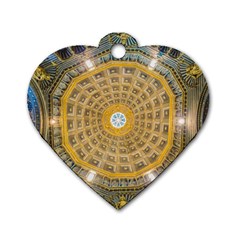 Arches Architecture Cathedral Dog Tag Heart (one Side) by Nexatart