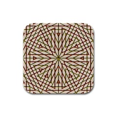 Kaleidoscope Online Triangle Rubber Square Coaster (4 Pack)  by Nexatart