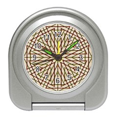 Kaleidoscope Online Triangle Travel Alarm Clocks by Nexatart