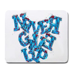 Sport Crossfit Fitness Gym Never Give Up Large Mousepads by Nexatart