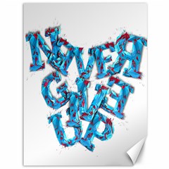 Sport Crossfit Fitness Gym Never Give Up Canvas 36  X 48   by Nexatart