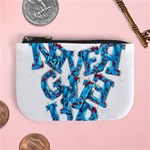 Sport Crossfit Fitness Gym Never Give Up Mini Coin Purses Front