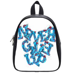 Sport Crossfit Fitness Gym Never Give Up School Bags (small)  by Nexatart