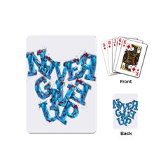 Sport Crossfit Fitness Gym Never Give Up Playing Cards (Mini) 