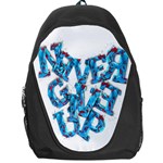 Sport Crossfit Fitness Gym Never Give Up Backpack Bag Front