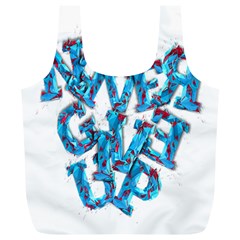 Sport Crossfit Fitness Gym Never Give Up Full Print Recycle Bags (l)  by Nexatart