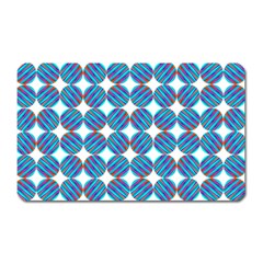 Geometric Dots Pattern Rainbow Magnet (rectangular) by Nexatart