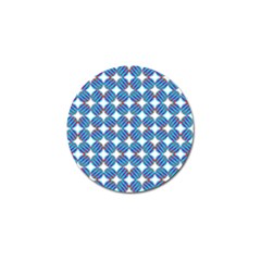 Geometric Dots Pattern Rainbow Golf Ball Marker (10 Pack) by Nexatart