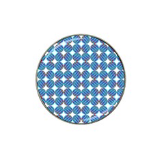 Geometric Dots Pattern Rainbow Hat Clip Ball Marker (4 Pack) by Nexatart