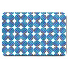 Geometric Dots Pattern Rainbow Large Doormat  by Nexatart