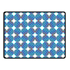 Geometric Dots Pattern Rainbow Fleece Blanket (small) by Nexatart