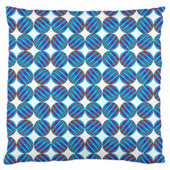 Geometric Dots Pattern Rainbow Large Cushion Case (two Sides) by Nexatart