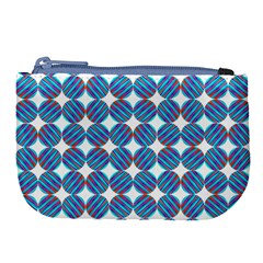 Geometric Dots Pattern Rainbow Large Coin Purse