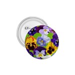 Spring Pansy Blossom Bloom Plant 1.75  Buttons Front