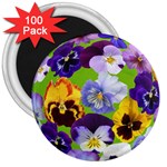 Spring Pansy Blossom Bloom Plant 3  Magnets (100 pack) Front