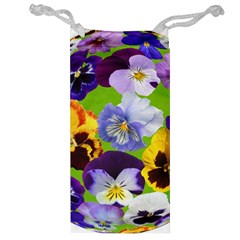 Spring Pansy Blossom Bloom Plant Jewelry Bag by Nexatart