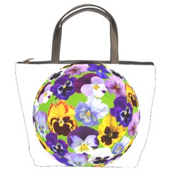 Spring Pansy Blossom Bloom Plant Bucket Bags by Nexatart