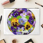 Spring Pansy Blossom Bloom Plant Cosmetic Bag (XL) Back