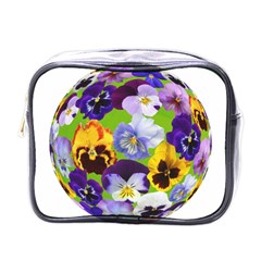 Spring Pansy Blossom Bloom Plant Mini Toiletries Bags by Nexatart