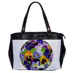 Spring Pansy Blossom Bloom Plant Office Handbags by Nexatart