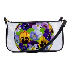 Spring Pansy Blossom Bloom Plant Shoulder Clutch Bags by Nexatart