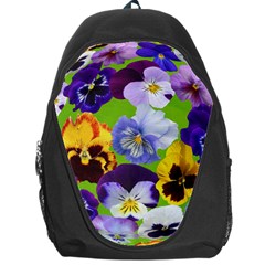 Spring Pansy Blossom Bloom Plant Backpack Bag by Nexatart