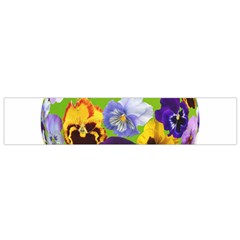 Spring Pansy Blossom Bloom Plant Flano Scarf (small) by Nexatart