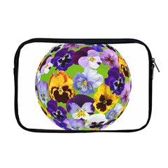 Spring Pansy Blossom Bloom Plant Apple Macbook Pro 17  Zipper Case by Nexatart