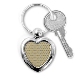 Star Basket Pattern Basket Pattern Key Chains (heart)  by Nexatart