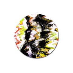 Canvas Acrylic Digital Design Magnet 3  (round)