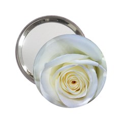 Flower White Rose Lying 2 25  Handbag Mirrors by Nexatart