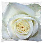 Flower White Rose Lying Standard Flano Cushion Case (Two Sides) Back