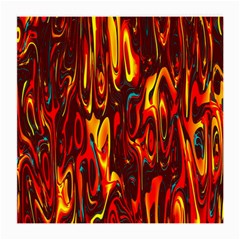 Effect Pattern Brush Red Orange Medium Glasses Cloth (2-side) by Nexatart