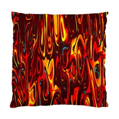 Effect Pattern Brush Red Orange Standard Cushion Case (one Side) by Nexatart