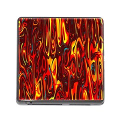 Effect Pattern Brush Red Orange Memory Card Reader (square) by Nexatart