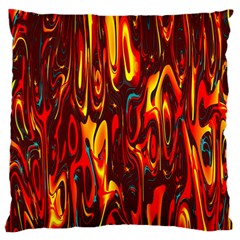 Effect Pattern Brush Red Orange Standard Flano Cushion Case (one Side) by Nexatart