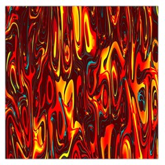 Effect Pattern Brush Red Orange Large Satin Scarf (square) by Nexatart